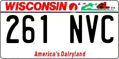 WI license plate 261NVC