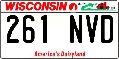 WI license plate 261NVD