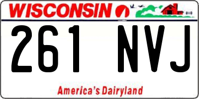 WI license plate 261NVJ