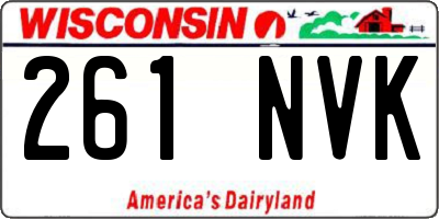 WI license plate 261NVK