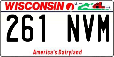 WI license plate 261NVM