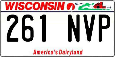 WI license plate 261NVP