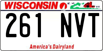 WI license plate 261NVT