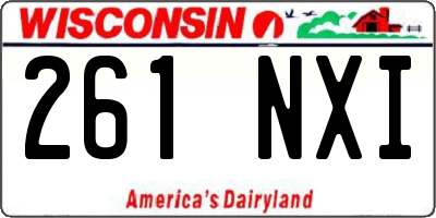 WI license plate 261NXI