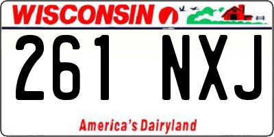 WI license plate 261NXJ