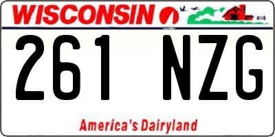 WI license plate 261NZG