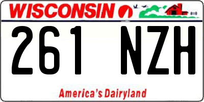 WI license plate 261NZH