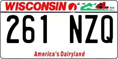 WI license plate 261NZQ
