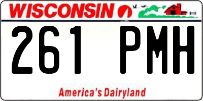 WI license plate 261PMH