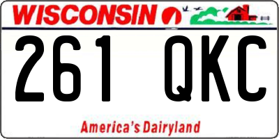 WI license plate 261QKC