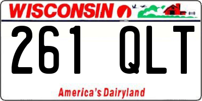 WI license plate 261QLT