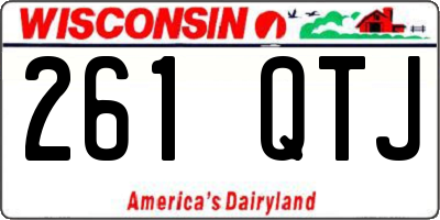 WI license plate 261QTJ