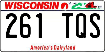 WI license plate 261TQS