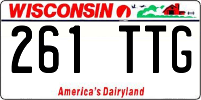 WI license plate 261TTG