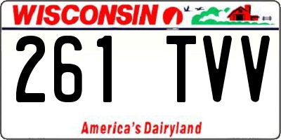 WI license plate 261TVV
