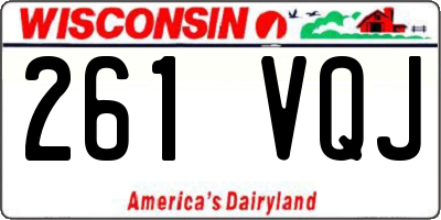 WI license plate 261VQJ
