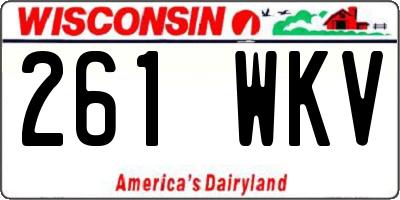 WI license plate 261WKV