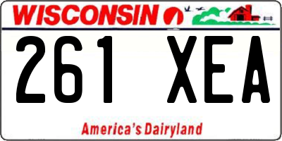 WI license plate 261XEA