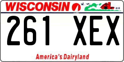 WI license plate 261XEX