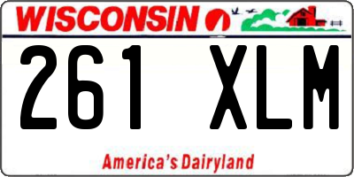 WI license plate 261XLM