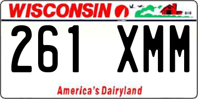 WI license plate 261XMM