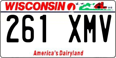 WI license plate 261XMV