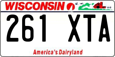 WI license plate 261XTA