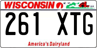WI license plate 261XTG