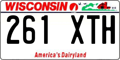 WI license plate 261XTH