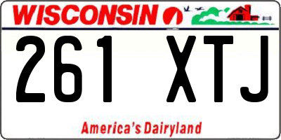 WI license plate 261XTJ