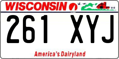 WI license plate 261XYJ