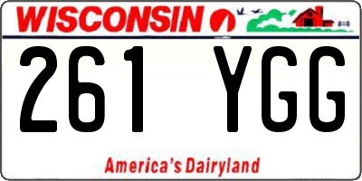 WI license plate 261YGG