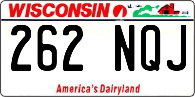 WI license plate 262NQJ