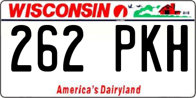 WI license plate 262PKH
