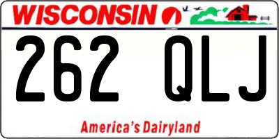 WI license plate 262QLJ