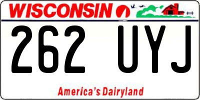 WI license plate 262UYJ