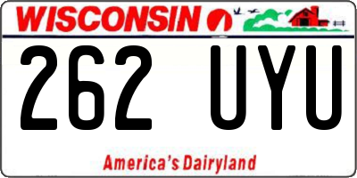 WI license plate 262UYU