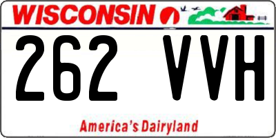 WI license plate 262VVH