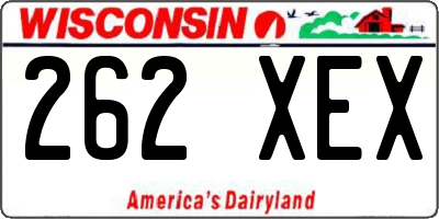 WI license plate 262XEX