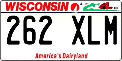WI license plate 262XLM