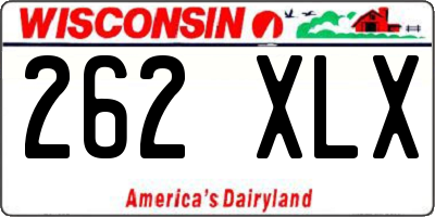 WI license plate 262XLX