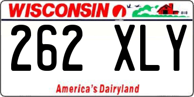 WI license plate 262XLY