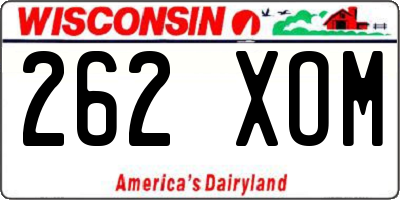 WI license plate 262XOM