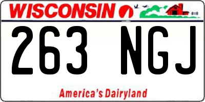 WI license plate 263NGJ