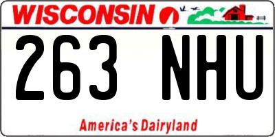WI license plate 263NHU