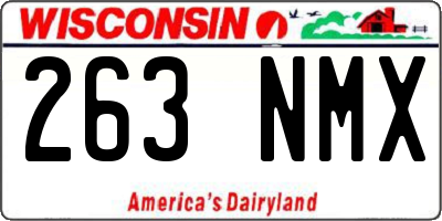 WI license plate 263NMX