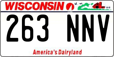 WI license plate 263NNV