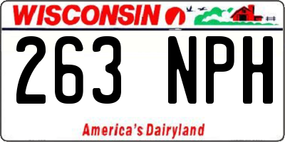 WI license plate 263NPH