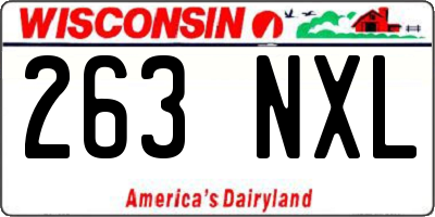 WI license plate 263NXL