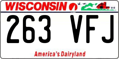 WI license plate 263VFJ